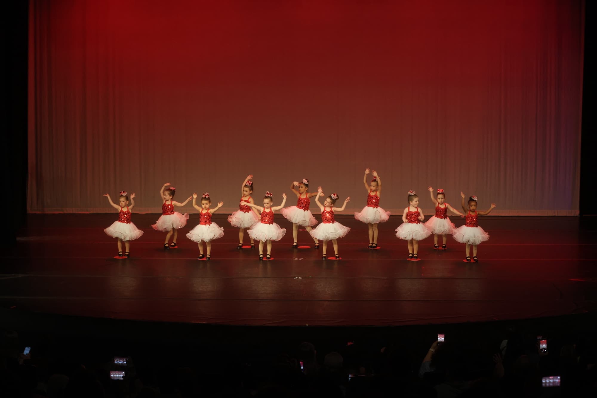 A young DXNY dance group performing on stage